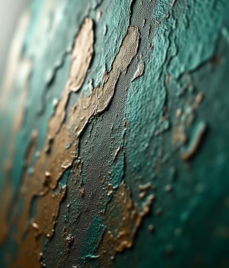 Close up detail of bird feather artistry